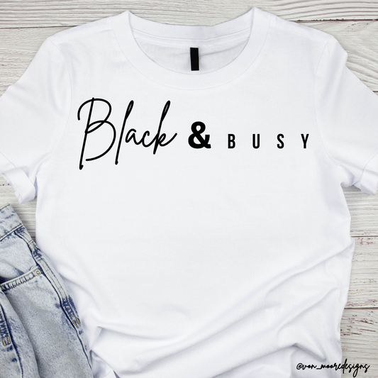 Cursive Black | Black & Busy | LIMITED EDITION