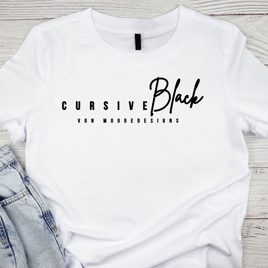 Cursive Black | Classic T-Shirt | LIMITED EDITION