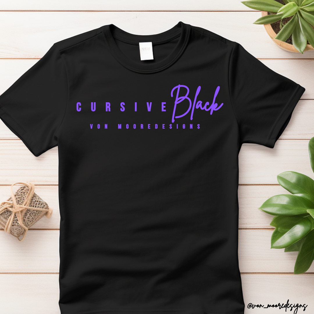 Cursive Black | Classic T-Shirt | LIMITED EDITION